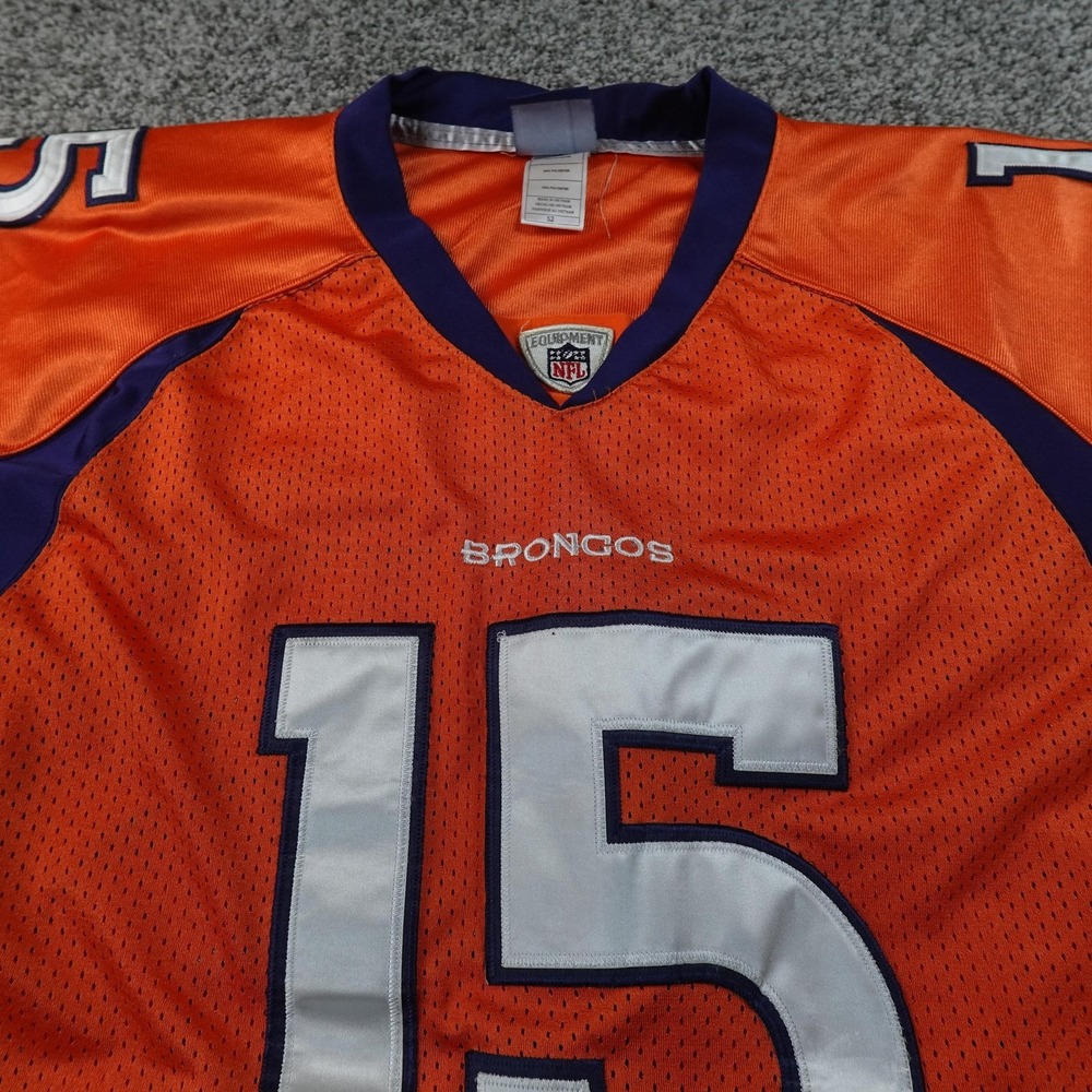 Tim Tebow‎ Jersey Mens 52 Orange NFL Football Denver Broncos 15 Reebok Shirt Y2K